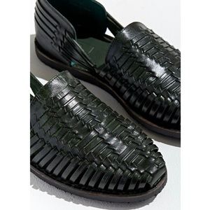 Urban Outfitters Dark Green Huarache Sandals